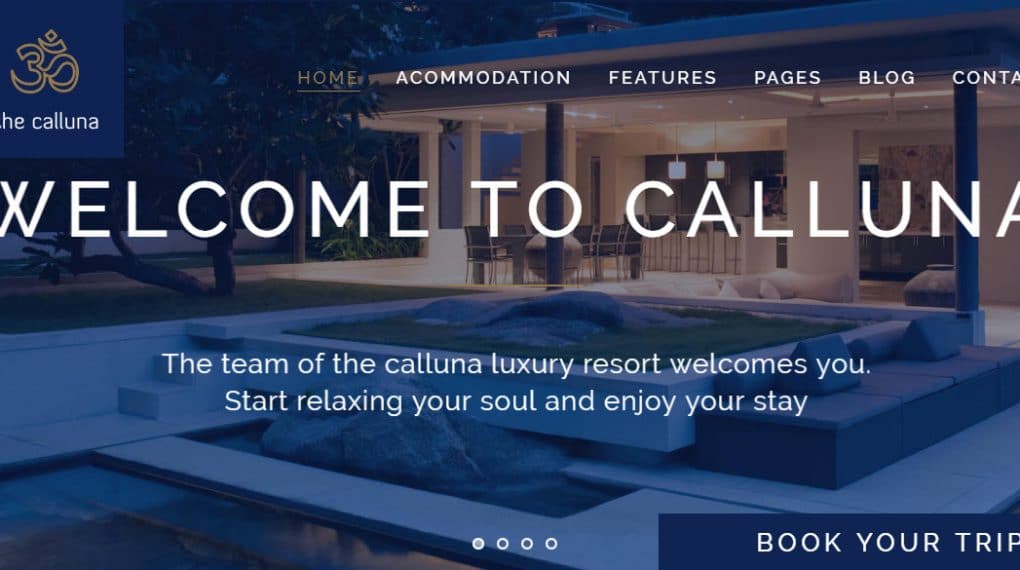 Hotel Calluna wordpress theme