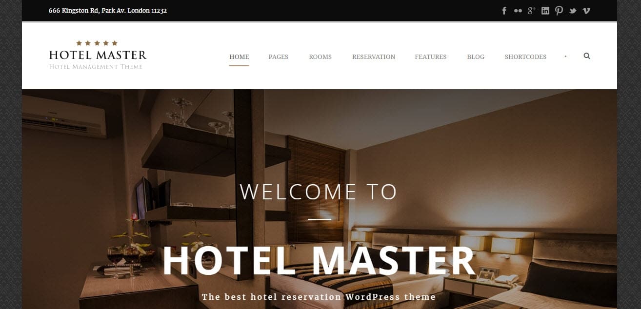 10 theme nên mua để làm website trong lĩnh vực khách sạn